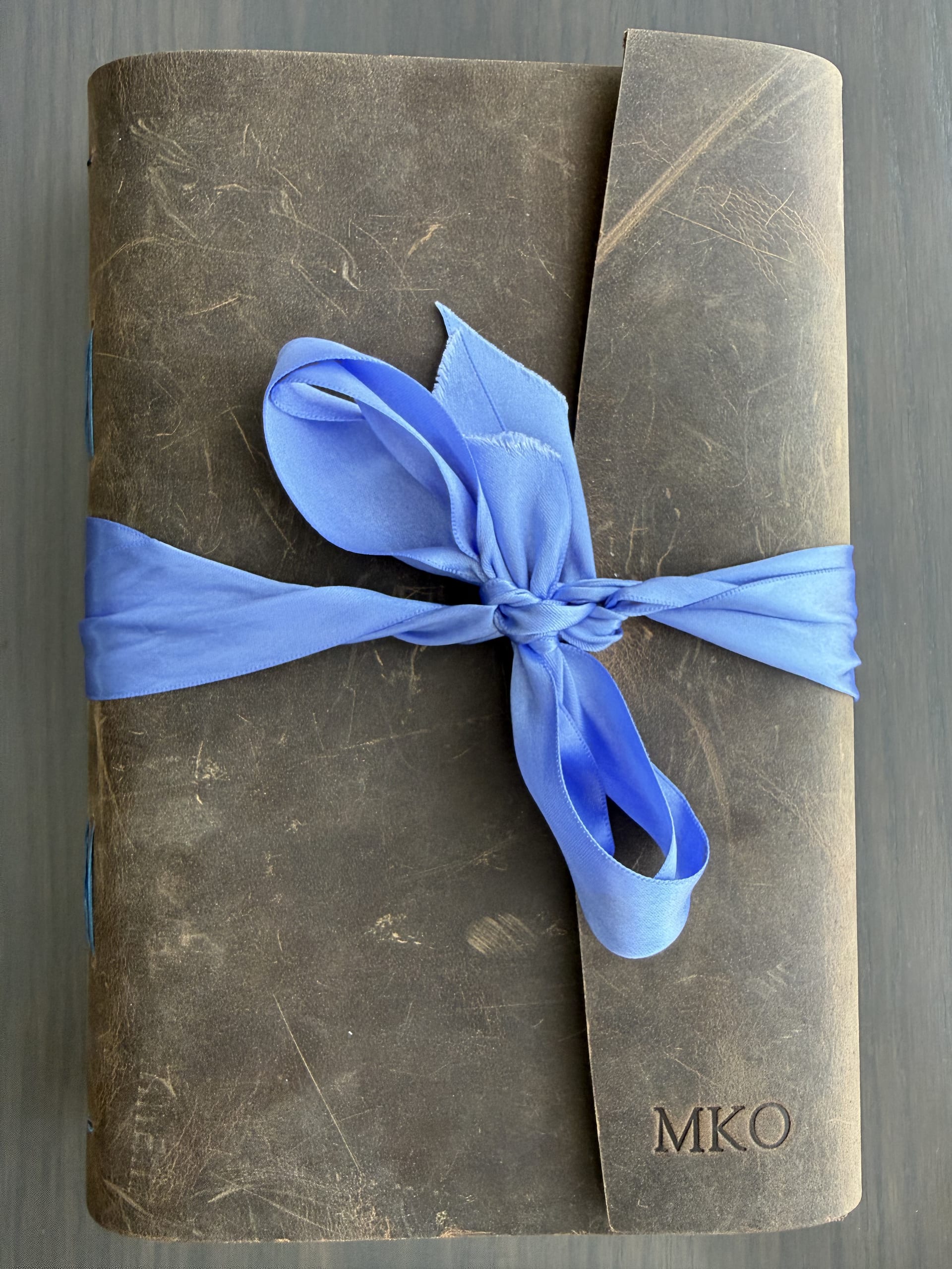 Detail of Leather journal